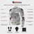 VL1622B Black Mesh Motorcycle Jacket with Insulated Liner and CE Armor infographic
