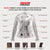HML621VB High Mileage Ladies Vintage Brown Leather Jacket with Diamond Stitched Shoulders Infographic