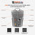 VL935 Vance Leather Men's Reflective Skull Vest with 4 Pockets infographic