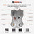 VL1028 Vance Leather Ladies Premium Leather Zipper Vest infographic
