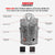HMM914HDB Vance Leather Distressed Brown Motorcycle Club Leather Vest with Hoodie infographic