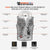 VL914H Zipper and Snap Closure Leather Motorcycle Club Vest with Hoodie and 2 Gun Pockets infographic