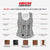 HML1104T Ladies Premium Brown Vest with Fringes and Rivets infographic