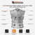 VL905 Tactical Bullet Proof Style Naked Cowhide Leather Vest infographic