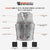 VL940C Vance Leather Gambler Style Premium Cowhide Leather Vest with 2 Gun Pockets infographic