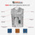 VB919 Men's Blue Denim Collarless Vest infographic