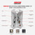 HMM915DB Vance Leather High Mileage Men's Distressed Brown 10 Pocket Vest infographic