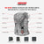 HML1037DG Ladies Distressed Gray Premium Leather Concealed Carry Motorcycle Vest infographic