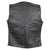 VL1004S Ladies Milled Leather Plain Side Vest